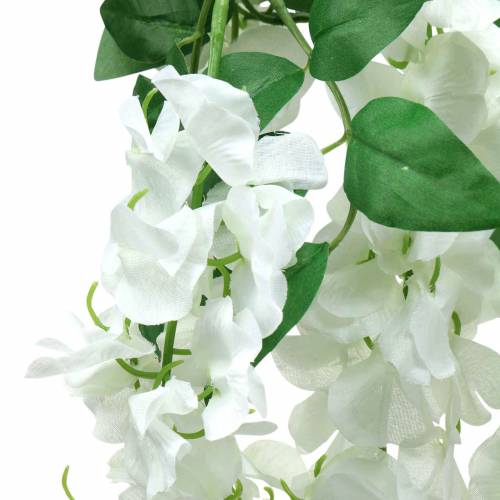 Floristik24 Girland Wisteria balta 175cm 2vnt