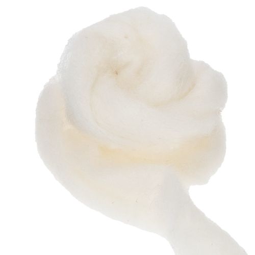 daiktų Balta vilnonė juostelė, 2 m, dekoratyvinė vilna rankdarbiams ir pakavimui