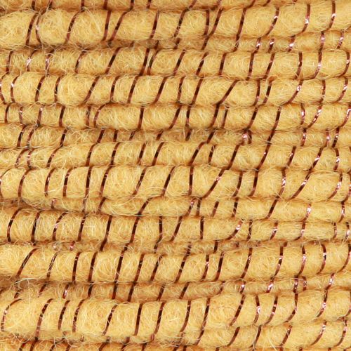 daiktų Vilnonis siūlas su viela veltinio virvele žėrutis geltona bronza Ø5mm 33m