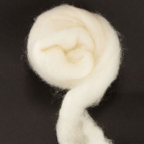 daiktų Balta vilnonė juostelė, 2 m, dekoratyvinė vilna rankdarbiams ir pakavimui