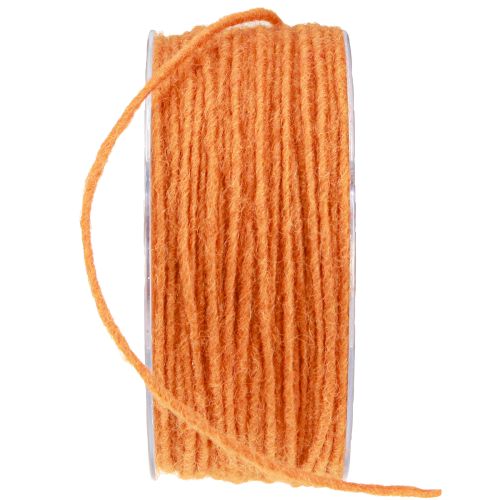 daiktų Vilnos virvelė oranžinė 3mm 100m