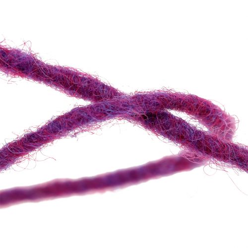 daiktų Violetinė vilnos virvelė 3mm 100m
