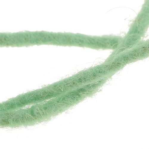 Floristik24 Vilnos virvelė mėtų žalia 3mm 100m