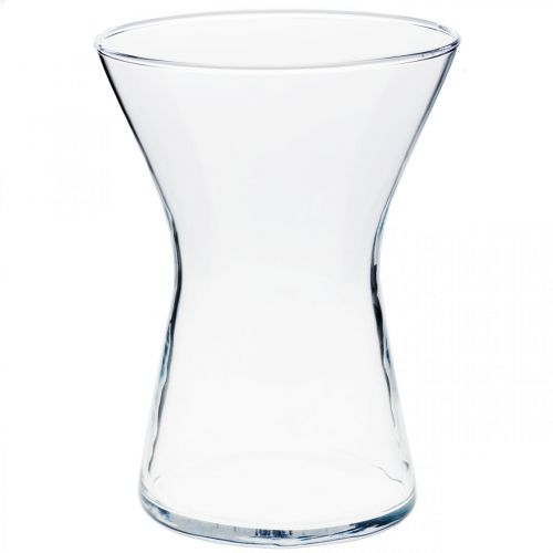 X-stiklo vaza skaidri Ø14cm H19cm
