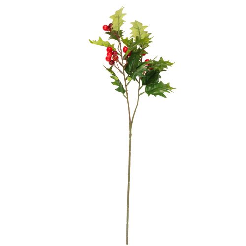 daiktų Holly Ilex Dirbtinės Uogos Šakos Dirbtinis Augalas 60cm