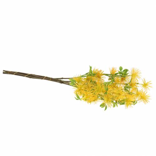 Floristik24 Xanthium šilko gėlė geltona 53cm 6vnt