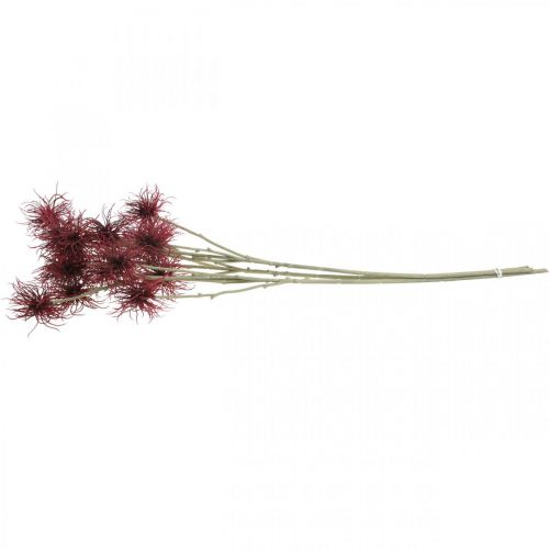 daiktų Ksanto dirbtinė gėlė rudens puošmena raudona 6 gėlės 80cm 3vnt
