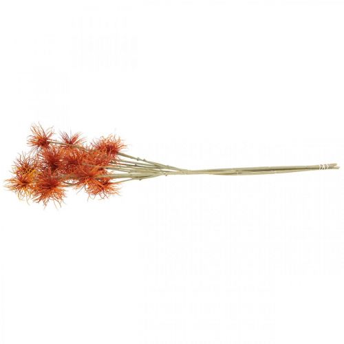 daiktų Ksanto dirbtinė gėlė rudens puošmena oranžinė 6 gėlės 80cm 3vnt