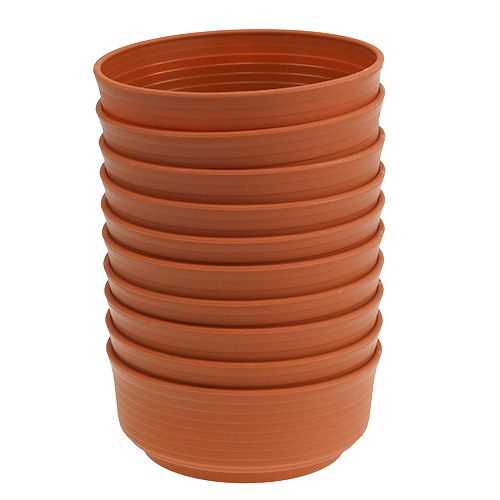 daiktų Z formos dubenėliai plastikiniai Ø16cm 10 vnt.