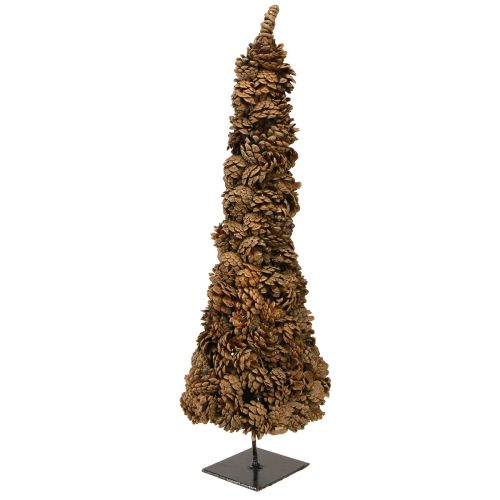 Kūgio formos staliukas Kalėdų eglutei, natūralios spalvos, 16 × 60 cm