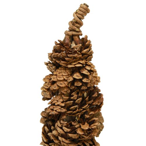 daiktų Kūgio formos staliukas Kalėdų eglutei, natūralios spalvos, 16 × 60 cm