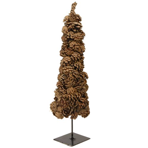 Kalėdinė eglutės kūgio formos dekoracija, natūrali, 14 × 50 cm