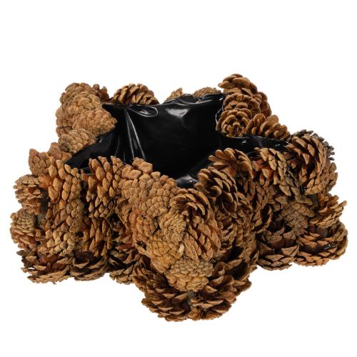 Pušies kankorėžių vazonas, žvaigždės formos, 30 cm
