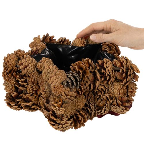Pušies kankorėžių vazonas, žvaigždės formos, 30 cm | Floristik24.lt