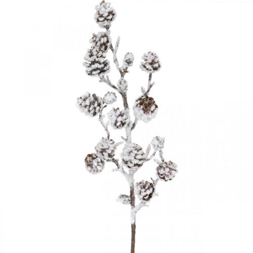 Kalėdų šakelė dekoratyvinė šakelė kūgio šakelė apsnigta 72cm