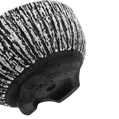 Floristik24 Cementinis dubuo apvali Ø25cm žievė