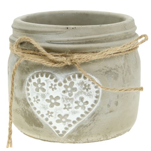 Floristik24 Betoninė puodo širdelė Ø11,5cm 3vnt