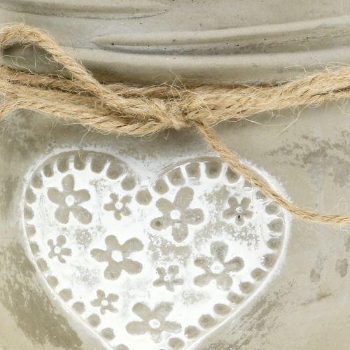 Floristik24 Betoninė puodo širdelė Ø11,5cm 3vnt