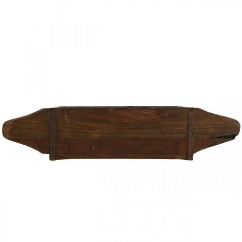 daiktų Vintažinė medinė dėžė plytų formos medinė 42×14,5 cm