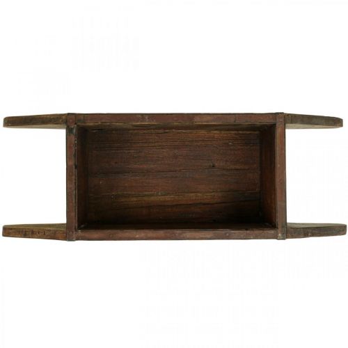 daiktų Vintažinė medinė dėžė plytų formos medinė 42×14,5 cm