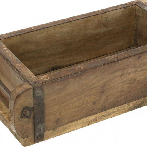 daiktų Medinė apdaila vintažinės išvaizdos plytos formos ruda, rūdys 31×14,5cm H9cm