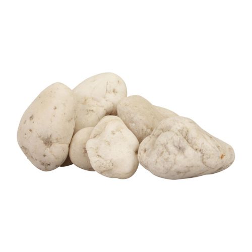 daiktų Dekoratyviniai akmenys upės akmenukai dekoratyviniai akmenys balti 2cm - 5,5cm 5kg