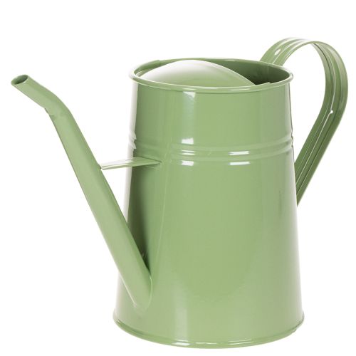 Vintažinė metalinė laistytuvė patalpoms, mėtinės žalios spalvos, 1,7 l, dekoratyvinė vaza, retro dizaino, aukštis 23 cm pirkti | Floristik24.lt