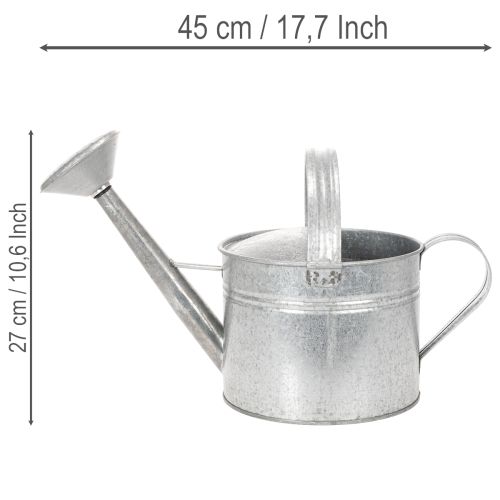 Vintažinis cinko laistytuvas, 27 cm - sodintuvas sodui ir terasai, metalinis gėlių vazonas | Floristik24.lt
