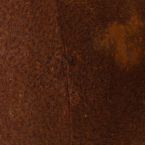 daiktų Rūdžių spalvos sferinis dekoratyvinis elementas kaimiškam sodo dizainui, 14 cm, 2 vnt.