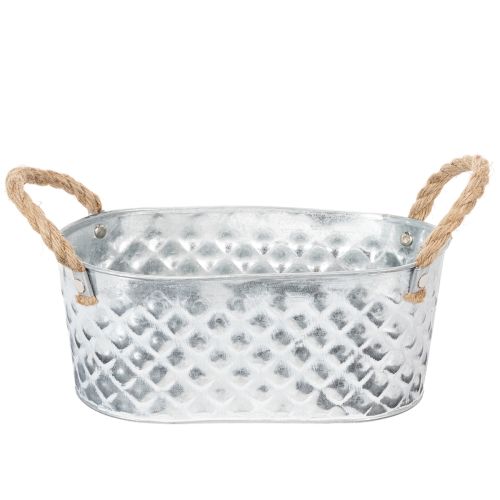 Cinko dubuo ovalus 23 cm x 12 cm, aukštis 10,5 cm pirkti | Floristik24.lt