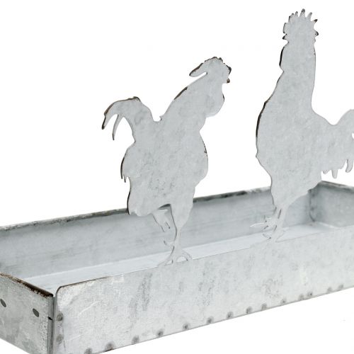 Floristik24 Cinko dubuo su vištomis 30cm x 12cm H15,5cm