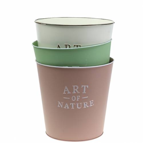 Gėlių vazonas cinkas Art of Nature įvairių spalvų Ø17.5cm H15cm