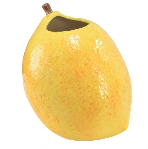 daiktų Citrininė vaza keraminė vaza citrinos geltona Viduržemio jūros H19cm