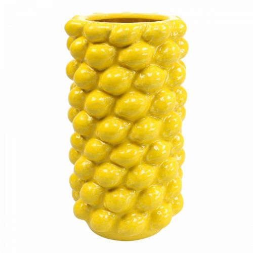 Floristik24 Citrininė vaza vaza citrinos geltona vasaros dekoracija Ø15cm H30cm