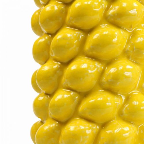 Floristik24 Citrininė vaza vaza citrinos geltona vasaros dekoracija Ø15cm H30cm