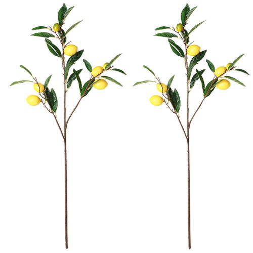daiktų Dirbtinė citrinos šakelė dirbtinė citrinos šakelė 91cm 2vnt