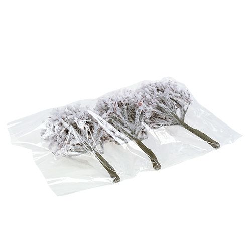 Floristik24 Šaka su sniegu 22cm 3vnt