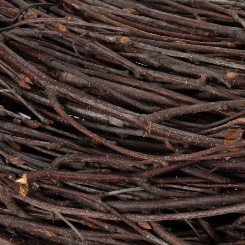 daiktų Klasikinis dekoratyvinis gluosnių vainikas kūrybiškoms kompozicijoms, 59 cm