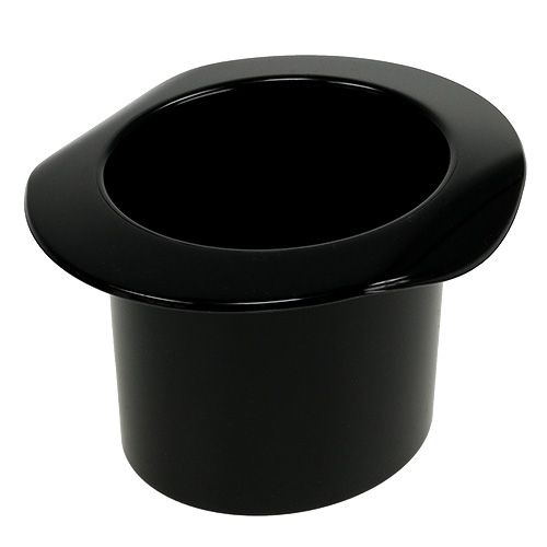 daiktų Dekoratyvinis cilindras juodas, Naujųjų metų naktis, kepurė kaip sodinukas H5,5cm 12vnt.