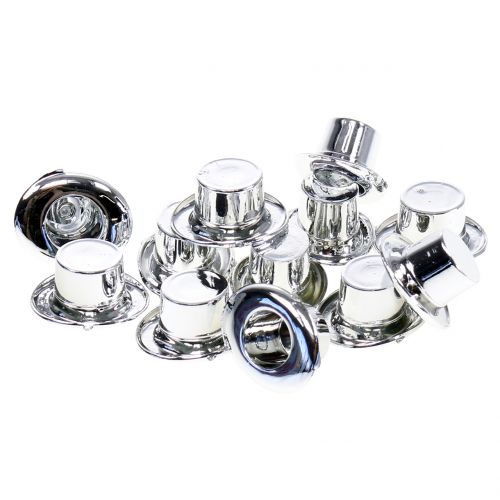 Cilindras mini sidabrinis 12vnt
