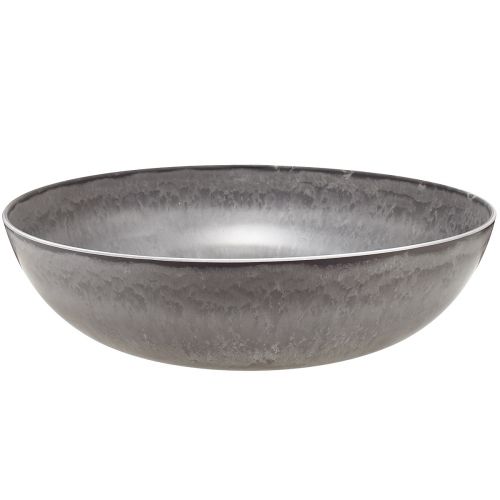 daiktų Stilingas matinis pilkas dubuo 37 cm - tekstūruotas paviršius, universalus dekoravimui - 3 vnt.