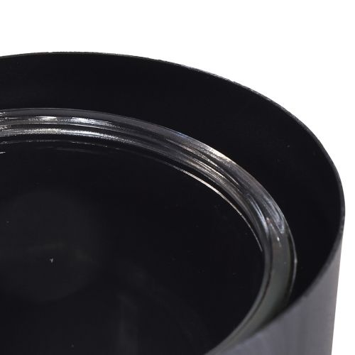 daiktų Antikvarinis pilkas metalinis laikiklis su širdies forma ir stikliniu indu - 30 cm dekoracija romantiškai atmosferai 2 vnt.