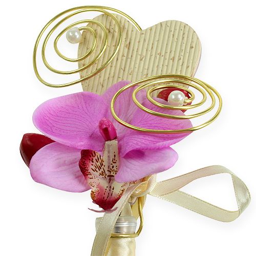 Floristik24 Suoliuko kabykla su vamzdeliu ir širdele 18cm 6vnt