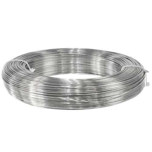 daiktų Amatų viela sidabrinė aliuminio viela dekoratyvinė viela Ø1,5mm 1000g