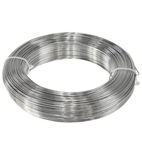 daiktų Amatų viela sidabrinė aliuminio viela dekoratyvinė viela Ø1,5mm 1000g