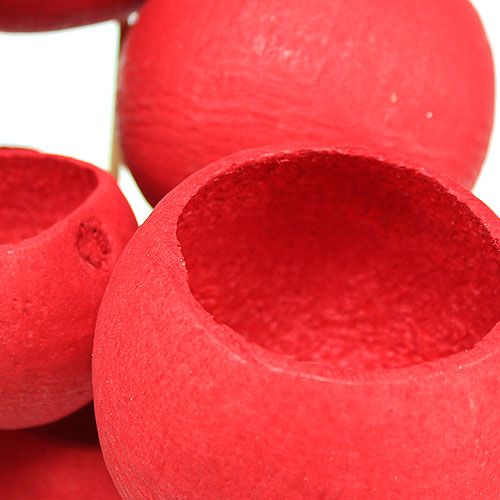daiktų Varpelio taurė ant pagaliuko Mix Red 15 vnt