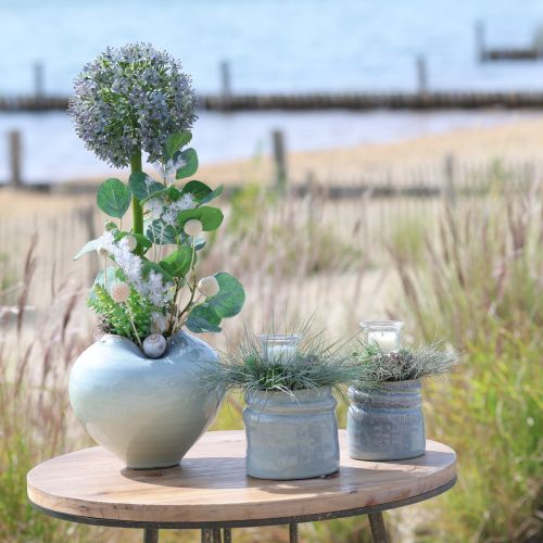 daiktų Dirbtinė žydinti česnako šakelė, tikroviška išvaizda, 90 cm