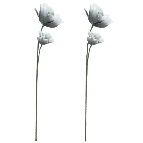 daiktų Gėlės Foam Didelės Dirbtinės Gėlės Foam Grey 85cm 2vnt