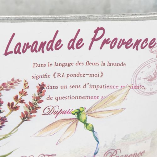 daiktų Ovalus metalinis gėlių dubuo su rankenomis, levandų spalvos, 32 × 15 × 15 cm