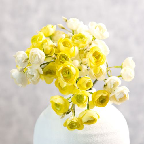 daiktų Dirbtinių vėdrynų puokštė, ilgai išliekanti pavasario gėlių dekoracija, 32 cm, 5 vnt.